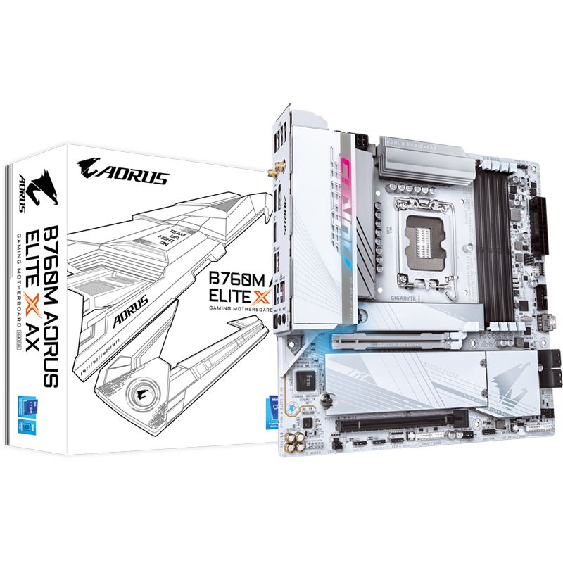 GIGABYTE - B760M AORUS ELITE X AX, Mainboard