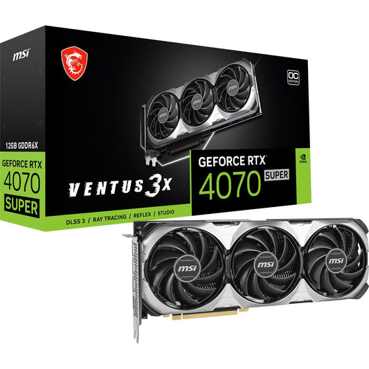 MSI - GeForce RTX 4070 SUPER 12G VENTUS 3X OC, Grafikkarte