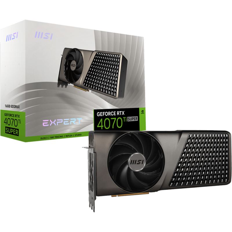 MSI - GeForce RTX 4070 Ti SUPER 16G EXPERT, Grafikkarte