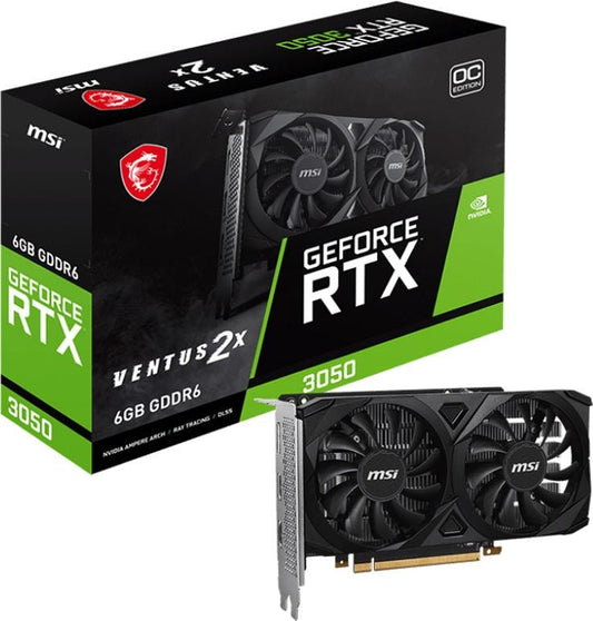 MSI - GeForce RTX 3050 Ventus 2X 6G OC, Grafikkarte