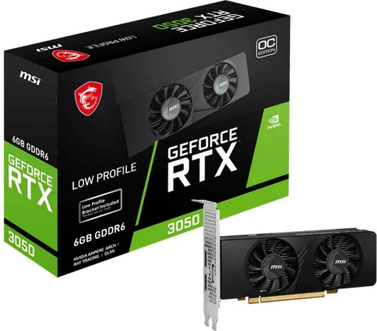 MSI - GeForce RTX 3050 OC LP 6G OC, Grafikkarte