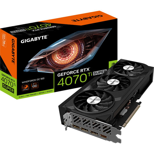 GIGABYTE - GeForce RTX 4070 Ti SUPER WINDFORCE OC 16G, Grafikkarte