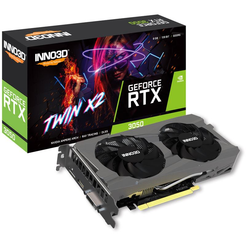 INNO3D - GeForce RTX 3050 TWIN X2, Grafikkarte