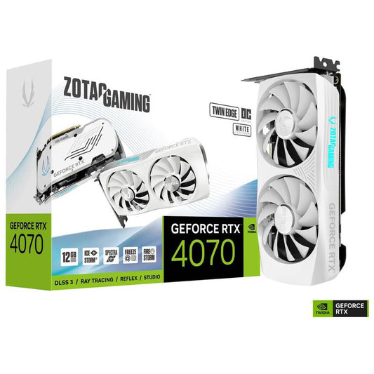 ZOTAC - GeForce RTX 4070 Twin Edge OC White Edition, Grafikkarte