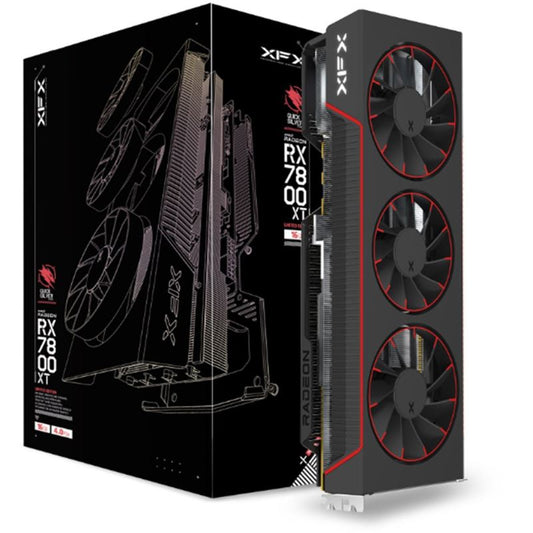 XFX - Radeon RX 7800 XT Quicksilver Magnetic Air Gaming, Grafikkarte