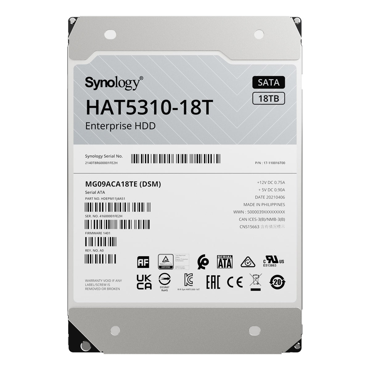 Synology 3.5" SATA HDD HAT5310 für Synology-Systeme 18TB