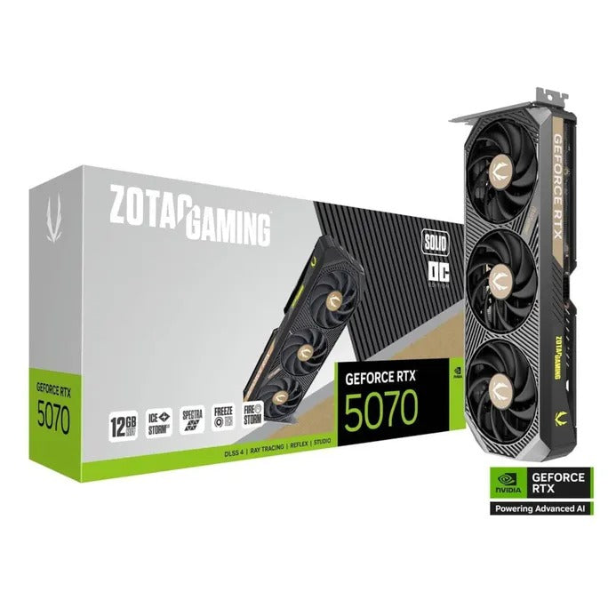 ZOTAC Gaming GeForce Rtx 5070 Solid Oc Gddr7 - PCI - Express - Grafikkarte