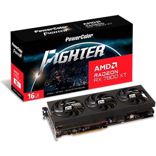 PowerColor - Radeon RX 7800 XT Fighter 16GB OC, Grafikkarte