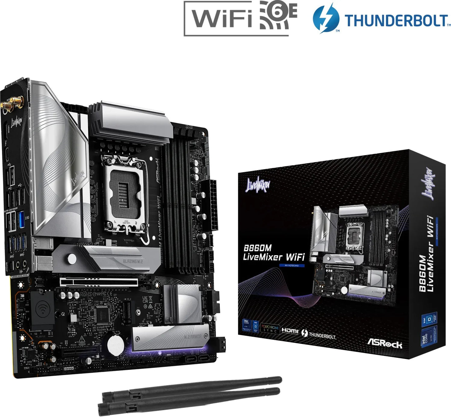 ASRock - B860M LiveMixer WiFi, Mainboard
