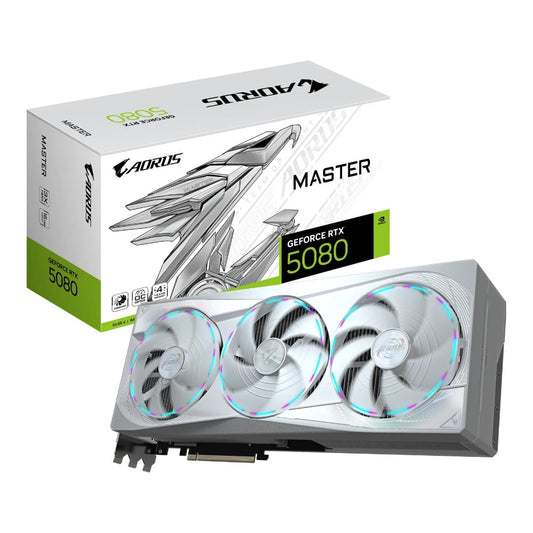 GigaByte - GeForce RTX 5080 AORUS MASTER ICE 16G - Grafikkarte