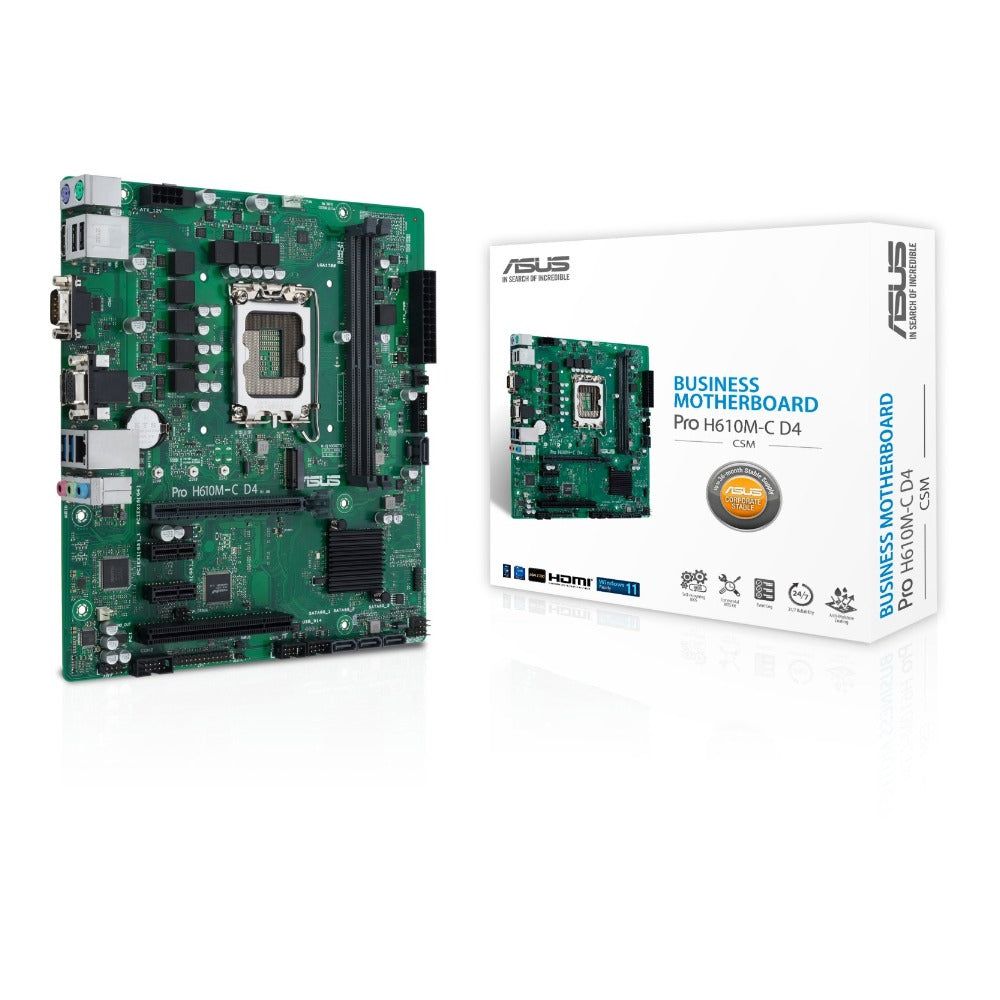 Asus - PRO H610M-C D4-CSM - Mainboard