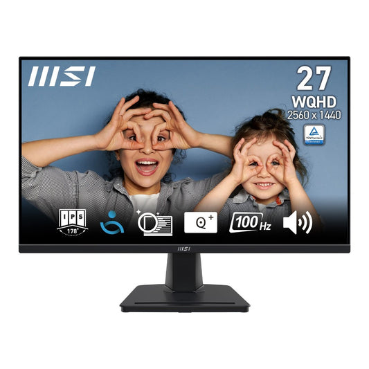 MSI - PRO MP275QDE , schwarz, WQHD, IPS, Adaptive-Sync, HDR, 100Hz Panel) - Monitor
