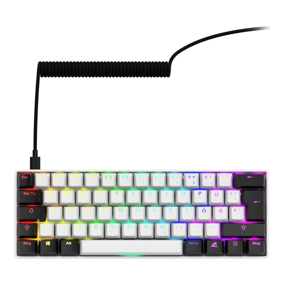 Sharkoon Skiller Sgk50 S4 Gen2 weiß DE - Layout Gateron Yellow - QWERTZ - Tastatur