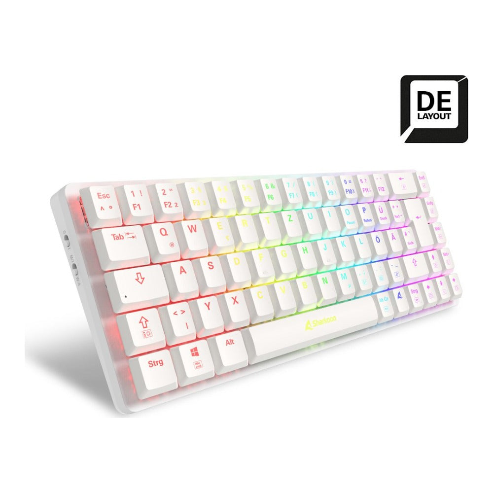Sharkoon PureWriter W65 - Doppelmodus - QWERTZ - Tastatur