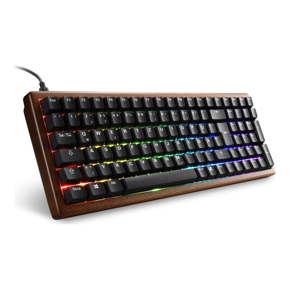 Sharkoon Gaming Skiller Sgk50 S2 Wood PBT - QWERTZ - Tastatur