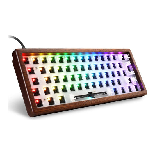 Sharkoon Skiller SGK50 S4 Gen2 Wood Barebone holz - Tastatur