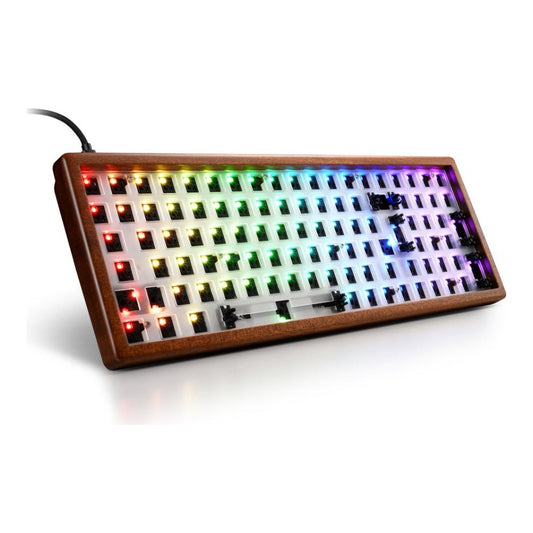 Sharkoon Skiller SGK50 S2 Wood Barebone holz - Tastatur