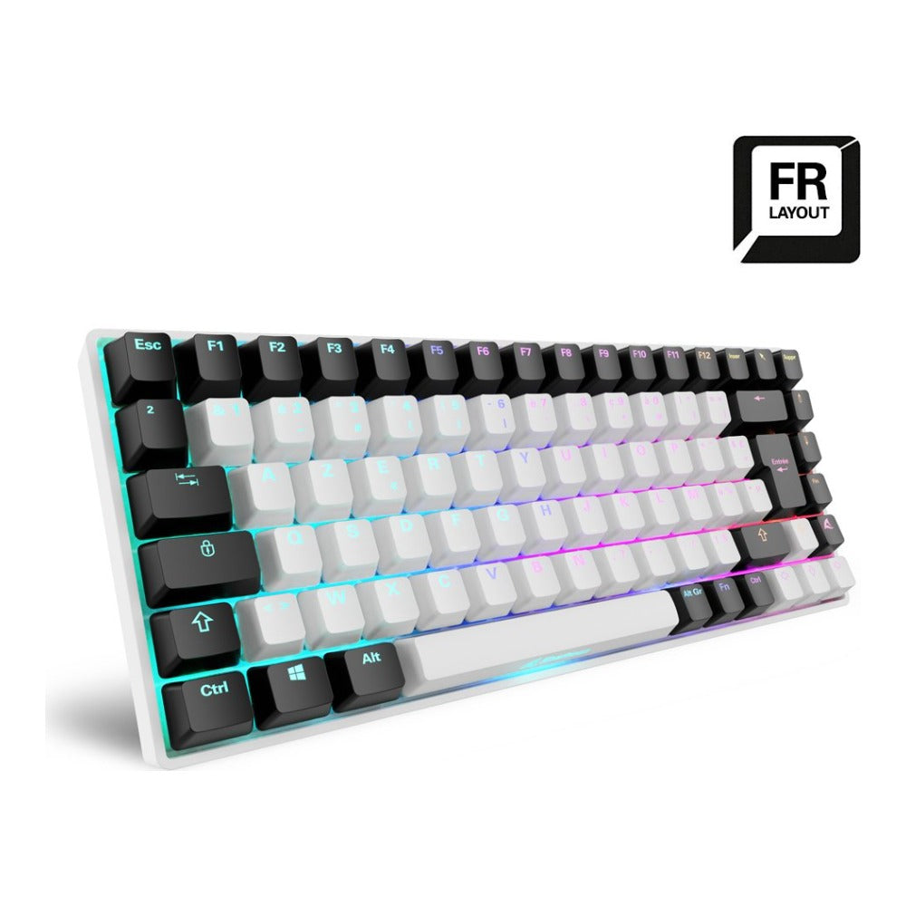 Sharkoon Skiller Sgk50 S3 wei. FR - Layout. Gateron Yellow - 85 Tasten - Tastatur
