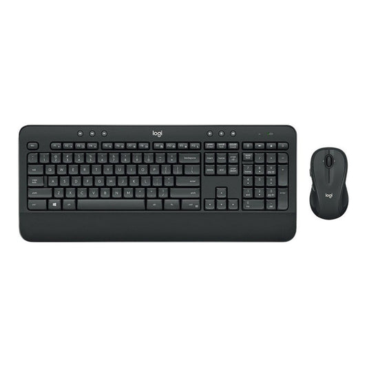 Logitech MK545 ADVANCED Wireless Keyboard and Mouse Combo - Volle Größe (100%) - Kabelgebunden - USB - QWERTZ - Schwarz - Maus enthalten - Tastatur
