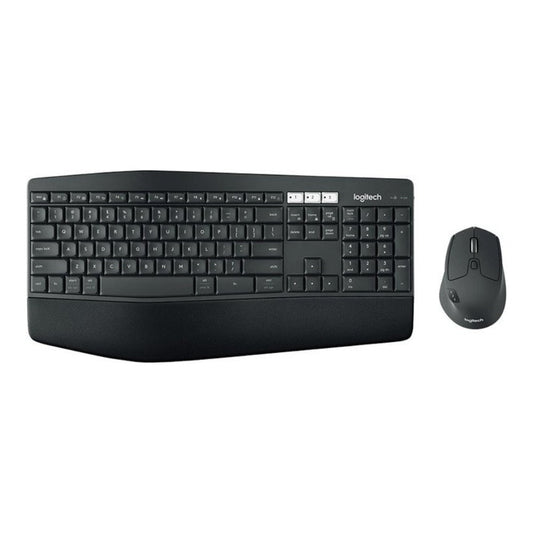 Logitech 920 - 008221 - Volle Größe (100%) - Kabellos - RF Wireless + Bluetooth - QWERTZ - Schwarz - Maus enthalten - Tastatur