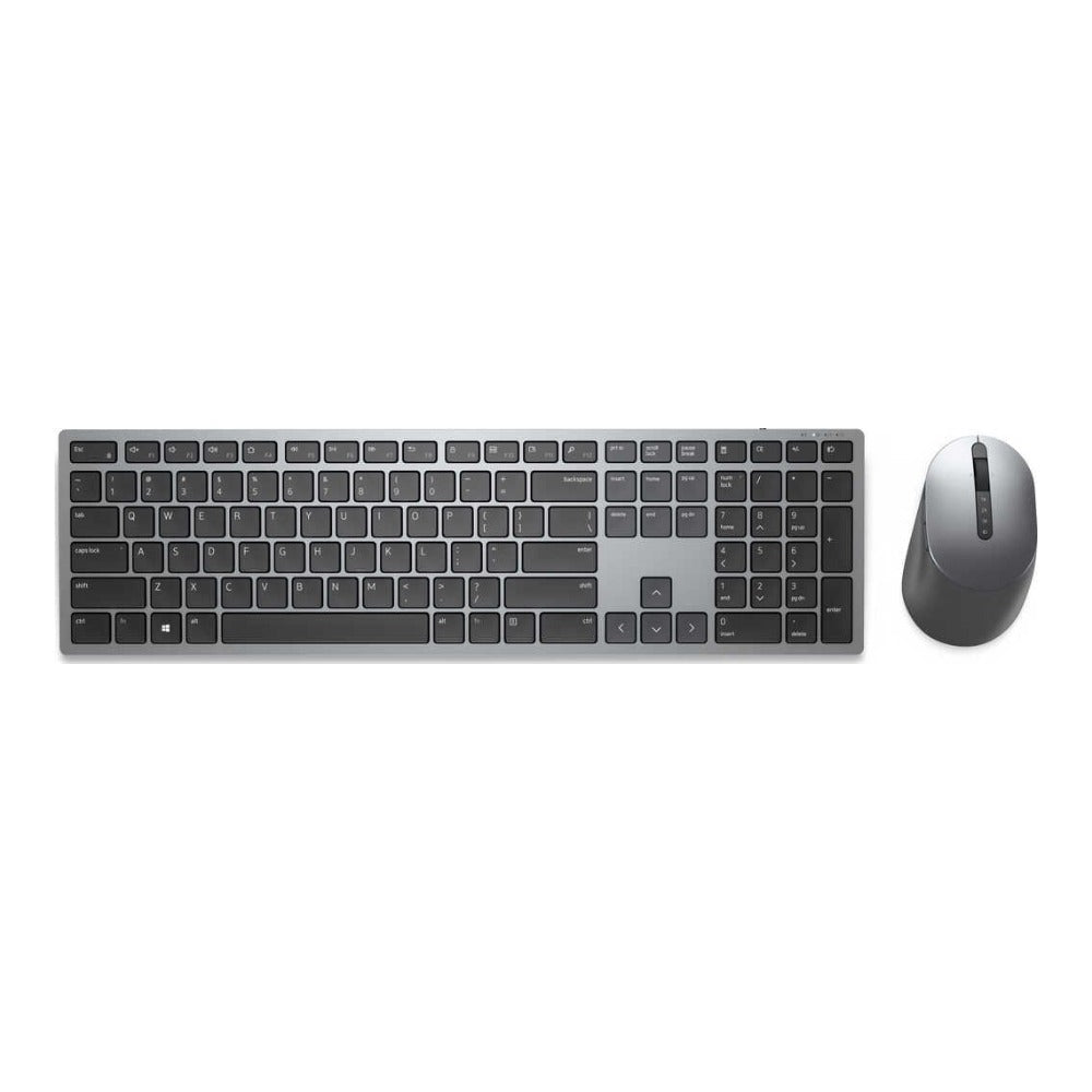 Dell Premier - Mehrgeräte - Wireless und - Maus - KM7321W - deutsch (QWERTZ) - Volle Größe (100%) - Kabellos - RF Wireless + Bluetooth - QWERTZ - Grau - Titan - Maus enthalten - Tastatur