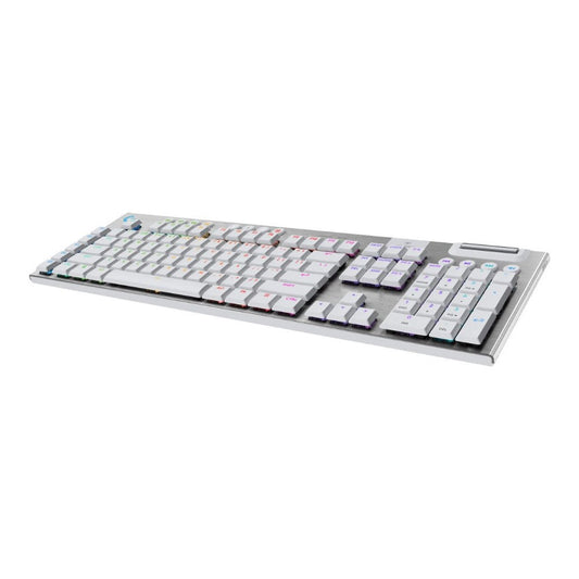Logitech G G915 X LIGHTSPEED, Verkabelt & Kabellos, RF Wireless+ Bluetooth, Mechanischer Switch, QWERTZ, LED, Weiß - Tastatur