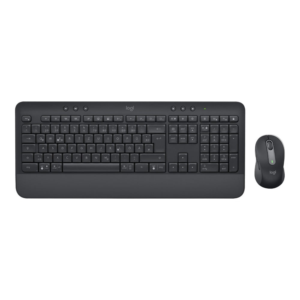 Logitech 920 - 010994 - Kabellos - Bluetooth - Membran Key Switch - QWERTZ - Graphit - Maus enthalten - Tastatur