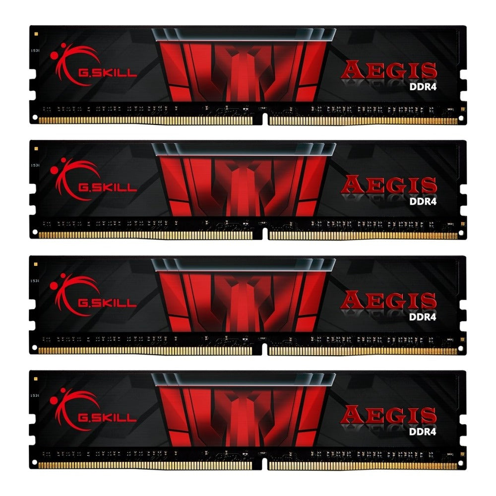 G.Skill Aegis F4 - 3200C16Q - 64GIS - 64 GB - 4 x 16 GB - DDR4 - 3200 MHz - 288 - pin DIMM - Arbeitsspeicher