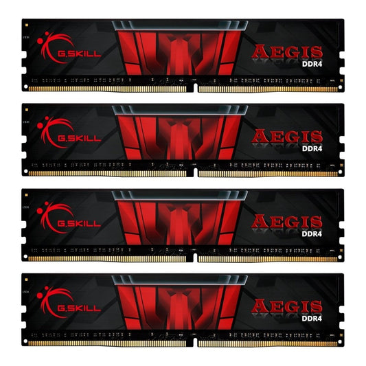 G.Skill Aegis F4 - 3200C16Q - 64GIS - 64 GB - 4 x 16 GB - DDR4 - 3200 MHz - 288 - pin DIMM - Arbeitsspeicher