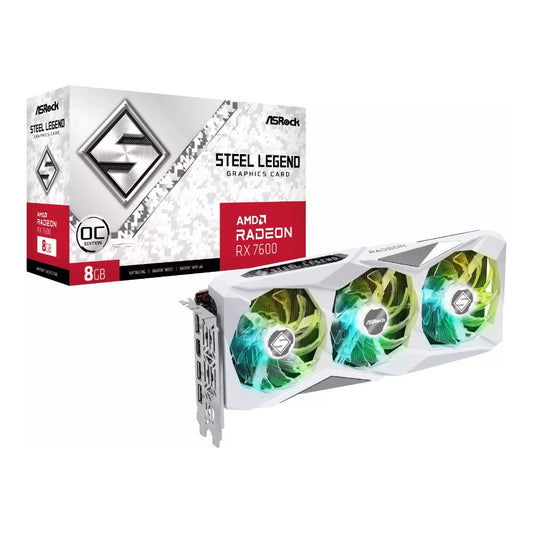 Asrock - Radeon RX 7600 Steel Legend 8GB OC - Grafikkarte