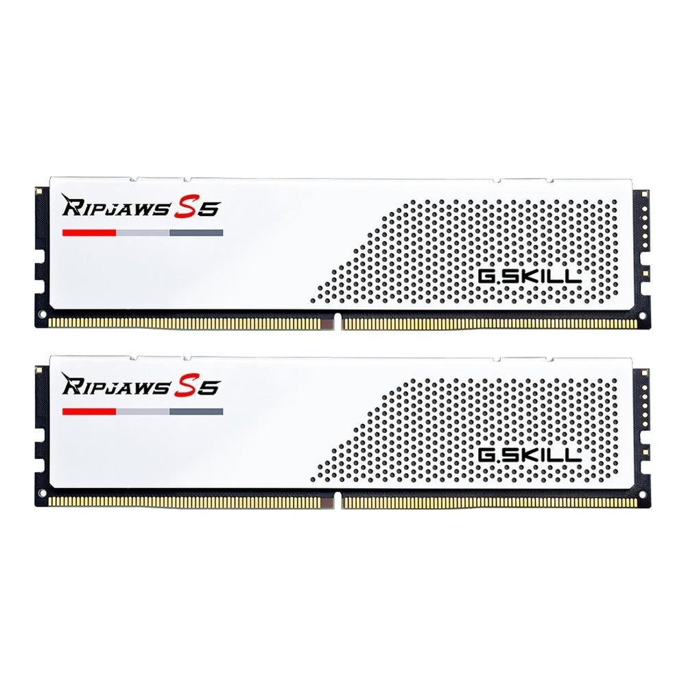 G.Skill Ripjaws F5 - 6000J3238F16GX2 - RS5W - 32 GB - 2 x 16 GB - DDR5 - 288 - pin DIMM - Weiß - Arbeitsspeicher