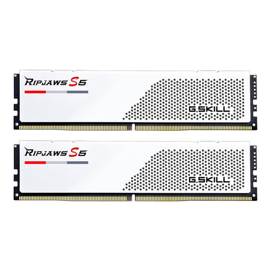 G.Skill Ripjaws F5 - 6000J3238F16GX2 - RS5W - 32 GB - 2 x 16 GB - DDR5 - 288 - pin DIMM - Weiß - Arbeitsspeicher