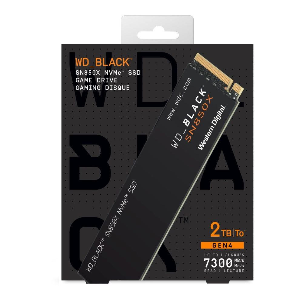 Western Digital WD_BLACK SN850X NVMe SSD 2TB, M.2 2280 / M-Key / PCIe 4.0 x4