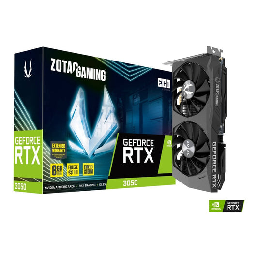 ZOTAC GAMING GeForce RTX 3050 Eco - GeForce RTX 3050 - 8 GB - GDDR6 - 128 Bit - 7680 x 4320 Pixel - PCI Express x8 4.0 - Grafikkarte
