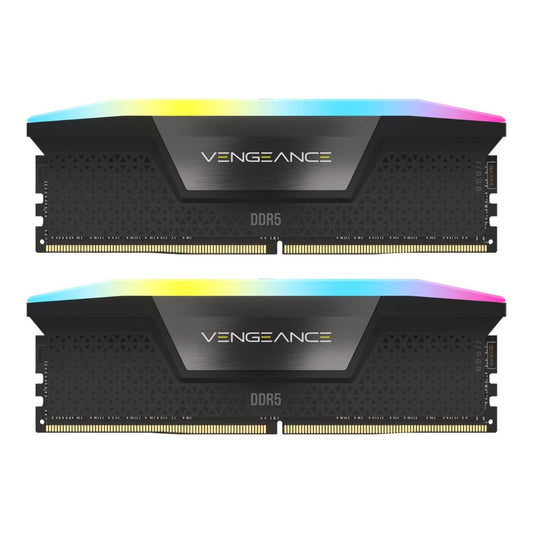 Corsair Vengeance RGB - 32 GB - 2 x 16 GB - DDR5 - 6400 MHz - 288 - pin DIMM - Schwarz - Arbeitsspeicher