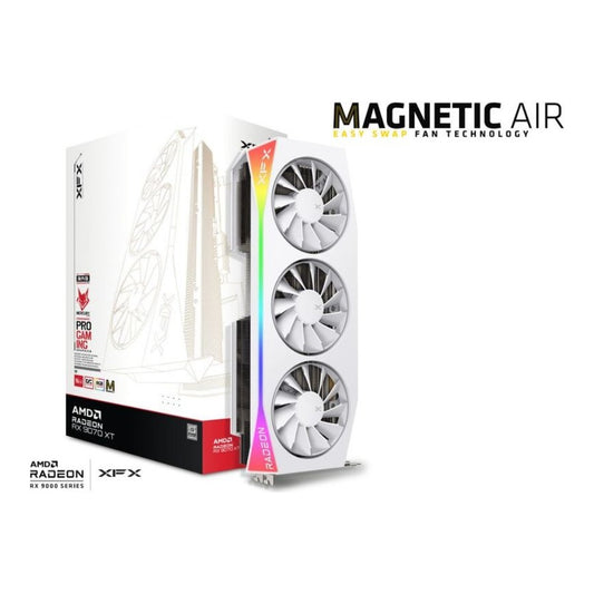 XFX - Radeon RX 9070 XT OC Mercury RGB Magnetic Air - Grafikkarte