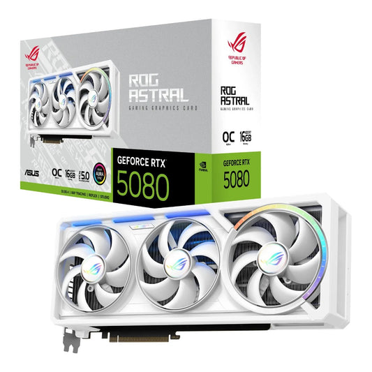 Asus - GeForce RTX 5080 ROG ASTRAL GAMING OC WHITE - Grafikkarte