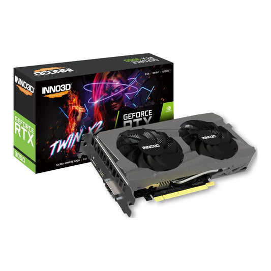 Inno3D GeForce RTX 3050 Twin X2 - GeForce RTX 3050 - 8 GB - GDDR6 - 128 Bit - 7680 x 4320 Pixel - PCI Express 4.0 - Grafikkarte