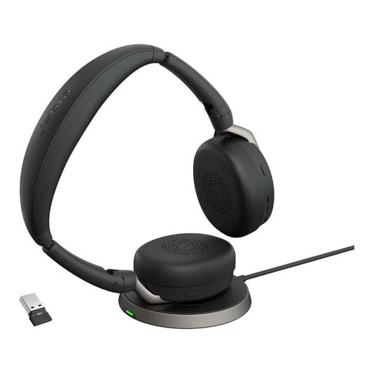 Jabra - Evolve2 65 Flex Duo WLC, mit Ladepad - Headset