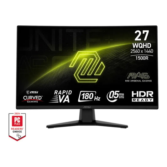 MSI - MAG 274CQFDE , schwarz, WQHD, Rapid-VA, Curved, HDR Ready, 180Hz Panel) - Monitor