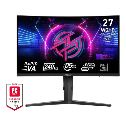 MSI - MPG 275CQRXFDE , schwarz, WQHD, Rapid VA, Curved, HDR, 240Hz Panel) - Monitor