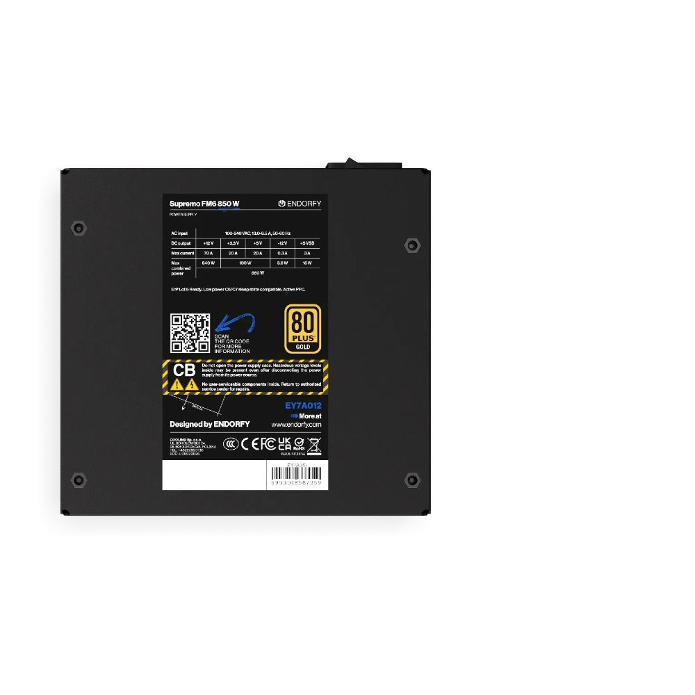 Endorfy Supremo FM6 Gold 850W ATX 3.1