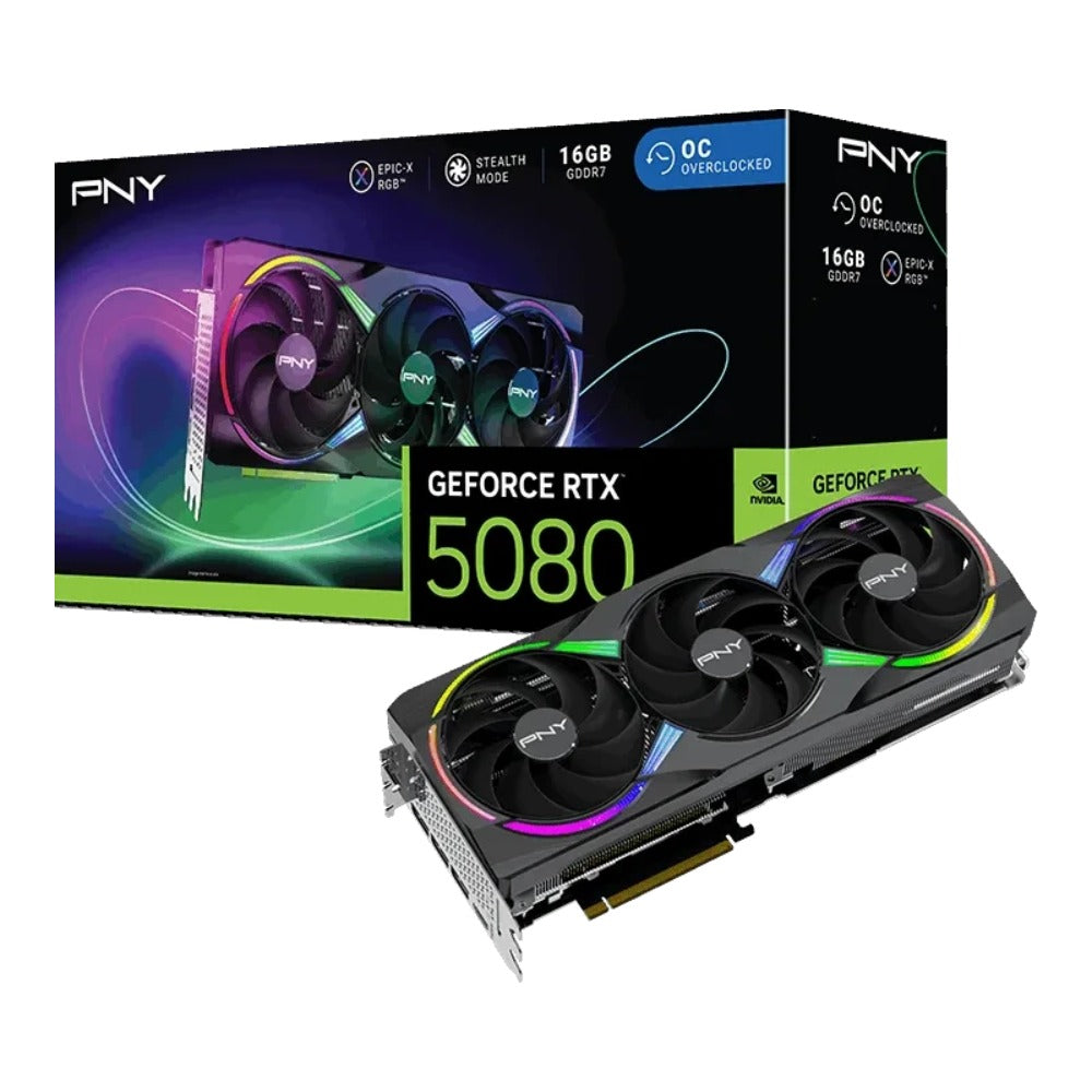 PNY GeForce RTX 5080 ARGB Epic-X RGB OC 3X