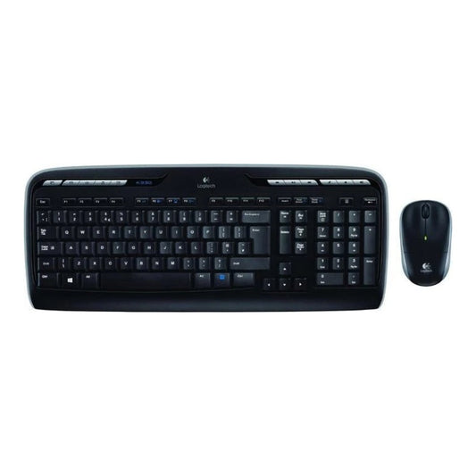 Logitech Wireless Combo MK330 - Volle Größe (100%) - Kabellos - USB - QWERTZ - Schwarz - Maus enthalten - Tastatur