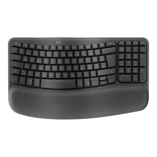 Logitech 920 - 012327 - Volle Größe (100%) - Kabellos - RF Wireless + Bluetooth - Membran Key Switch - QWERTZ - Graphit - Tastatur