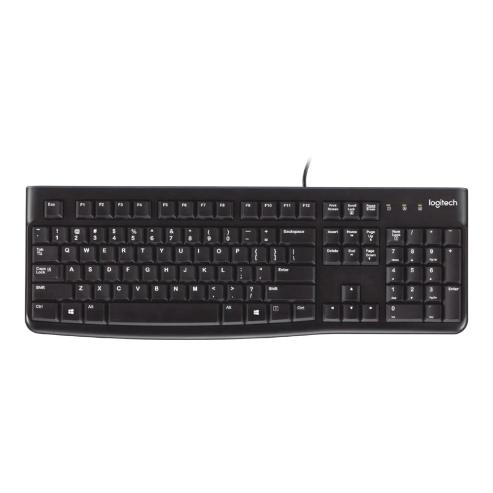 Logitech K120 - Volle Größe (100%) - Kabelgebunden - USB - QWERTY - Schwarz - Tastatur