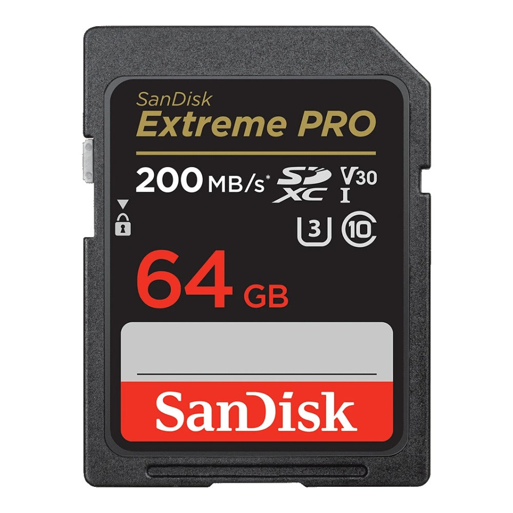 SanDisk Extreme PRO R200/W90 SDXC 64GB, UHS-I U3, Class 10
