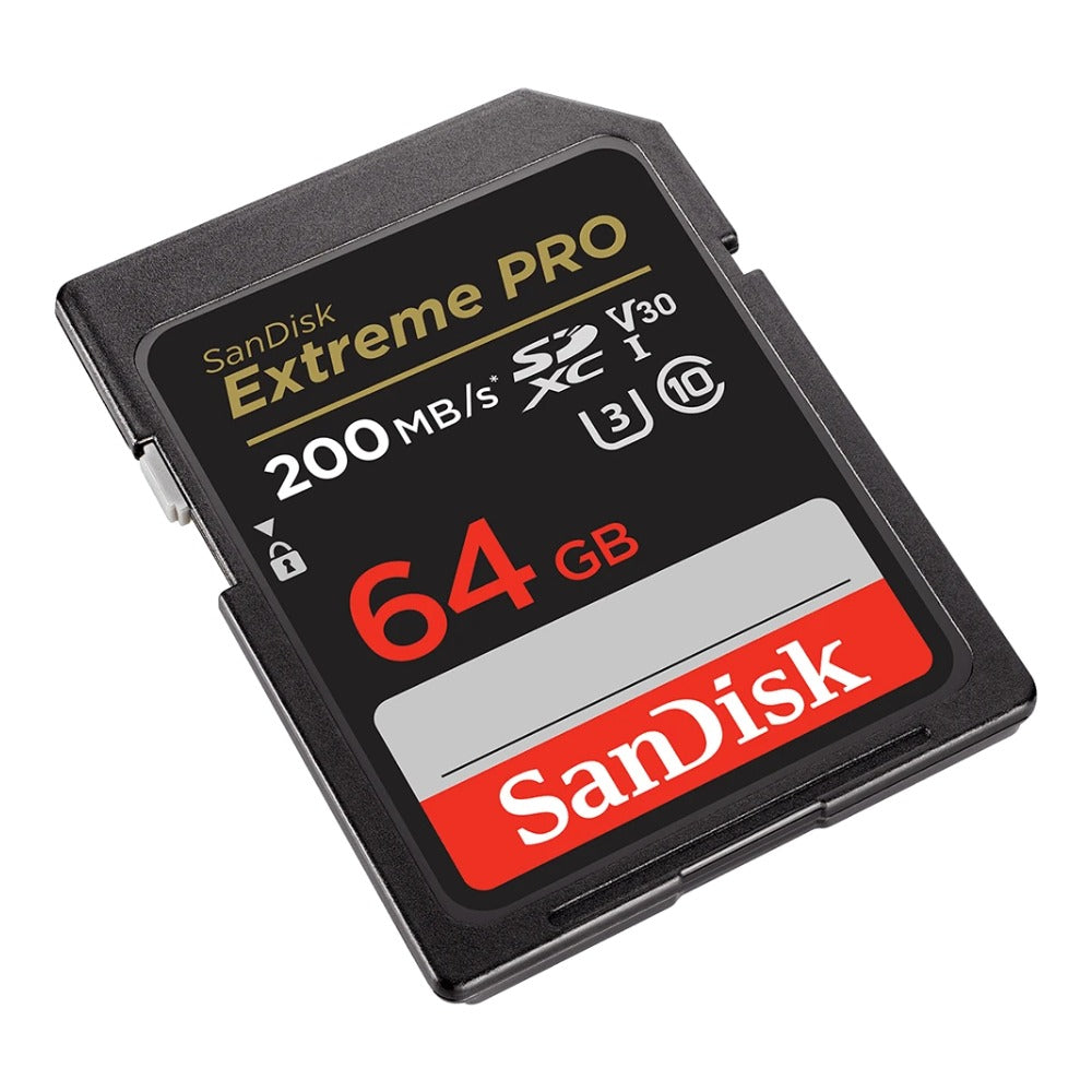 SanDisk Extreme PRO R200/W90 SDXC 64GB, UHS-I U3, Class 10