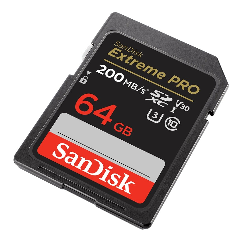 SanDisk Extreme PRO R200/W90 SDXC 64GB, UHS-I U3, Class 10