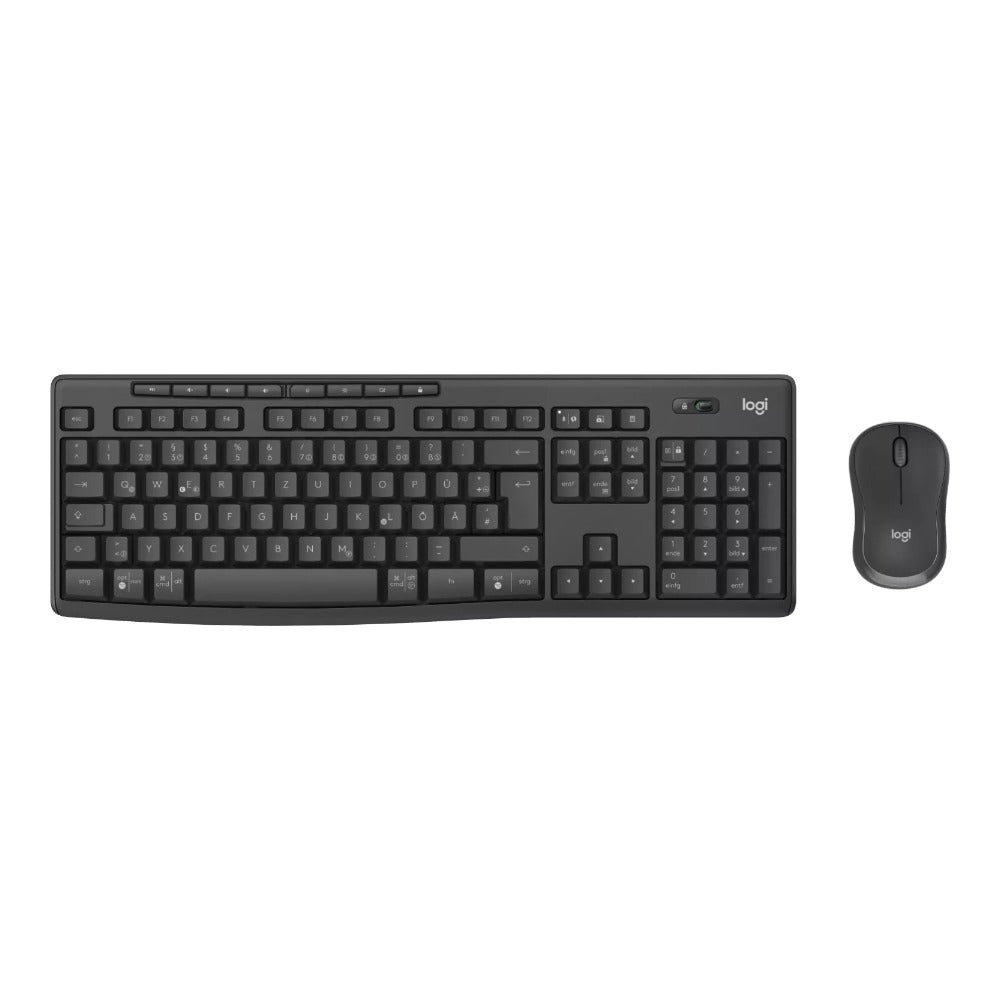Logitech 920 - 012065 - Kabellos - Bluetooth - Membran Key Switch - QWERTZ - Graphit - Maus enthalten - Tastatur